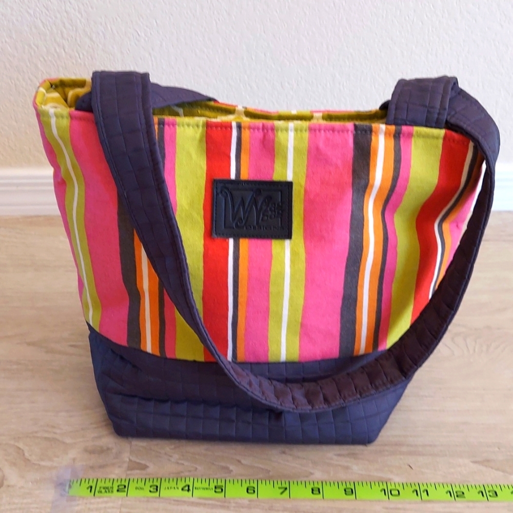 WN Zag Bag Designs - Multi-Color Stripped Tote